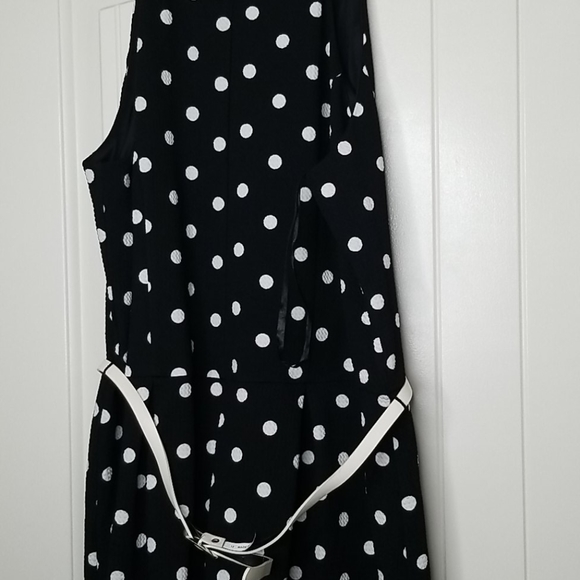 RMLL Belted Polka Dot Dress - Picture 4 of 5